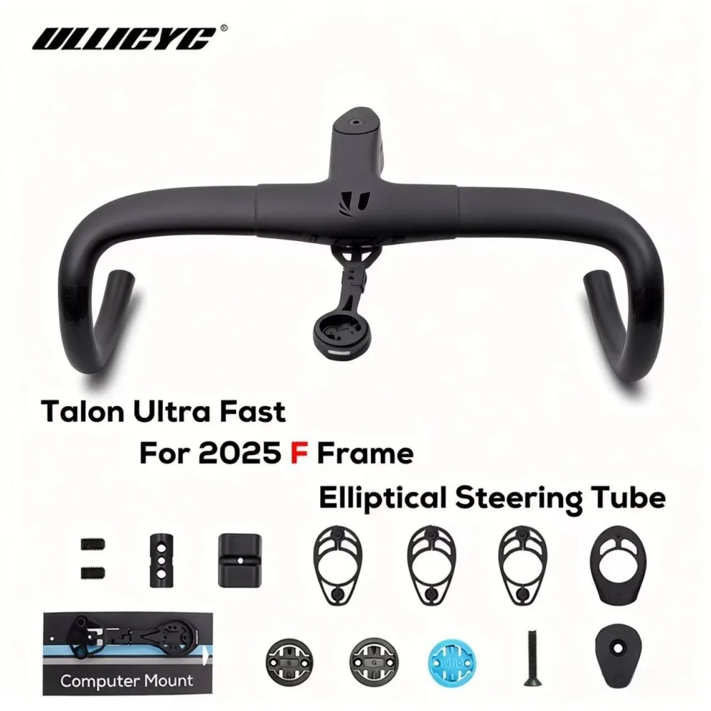 

ULLICYC Talon Ultra Fast Carbon Fiber Handlebar (Toray T1000) | 60% Stronger Ultra Light 300g for 2025 F Frame Road Bike