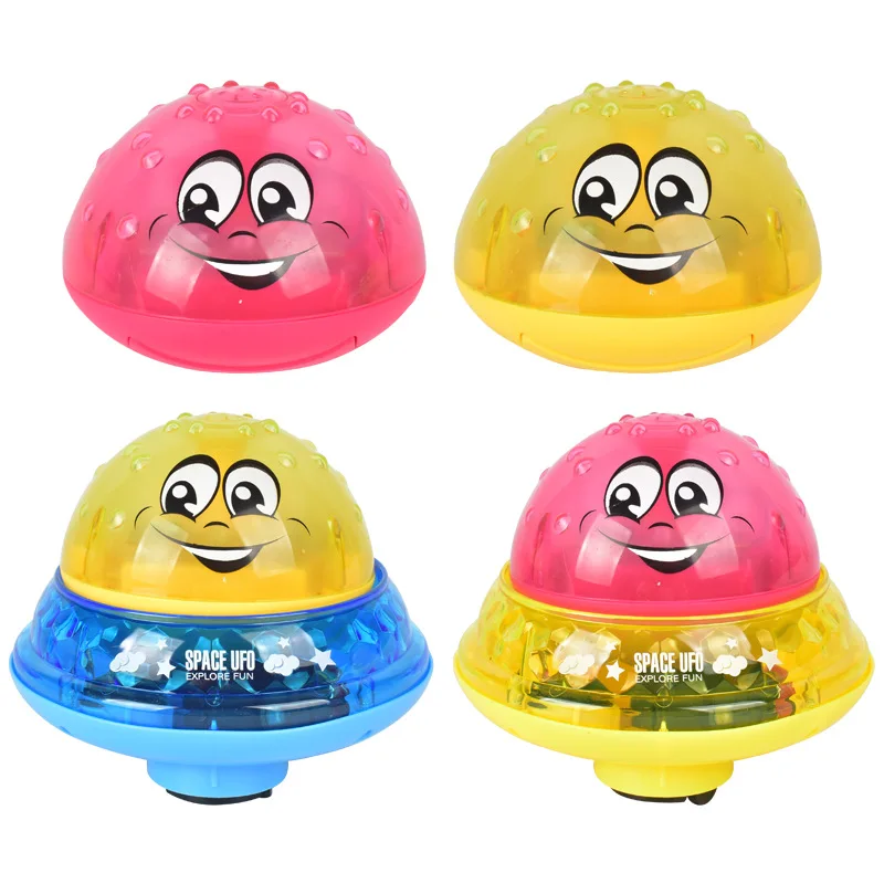 Brinquedos de banho da baleia elétrica com luz música conduziu a luz brinquedos do bebê brinquedos de banho da piscina do chuveiro de água do pulverizador para crianças