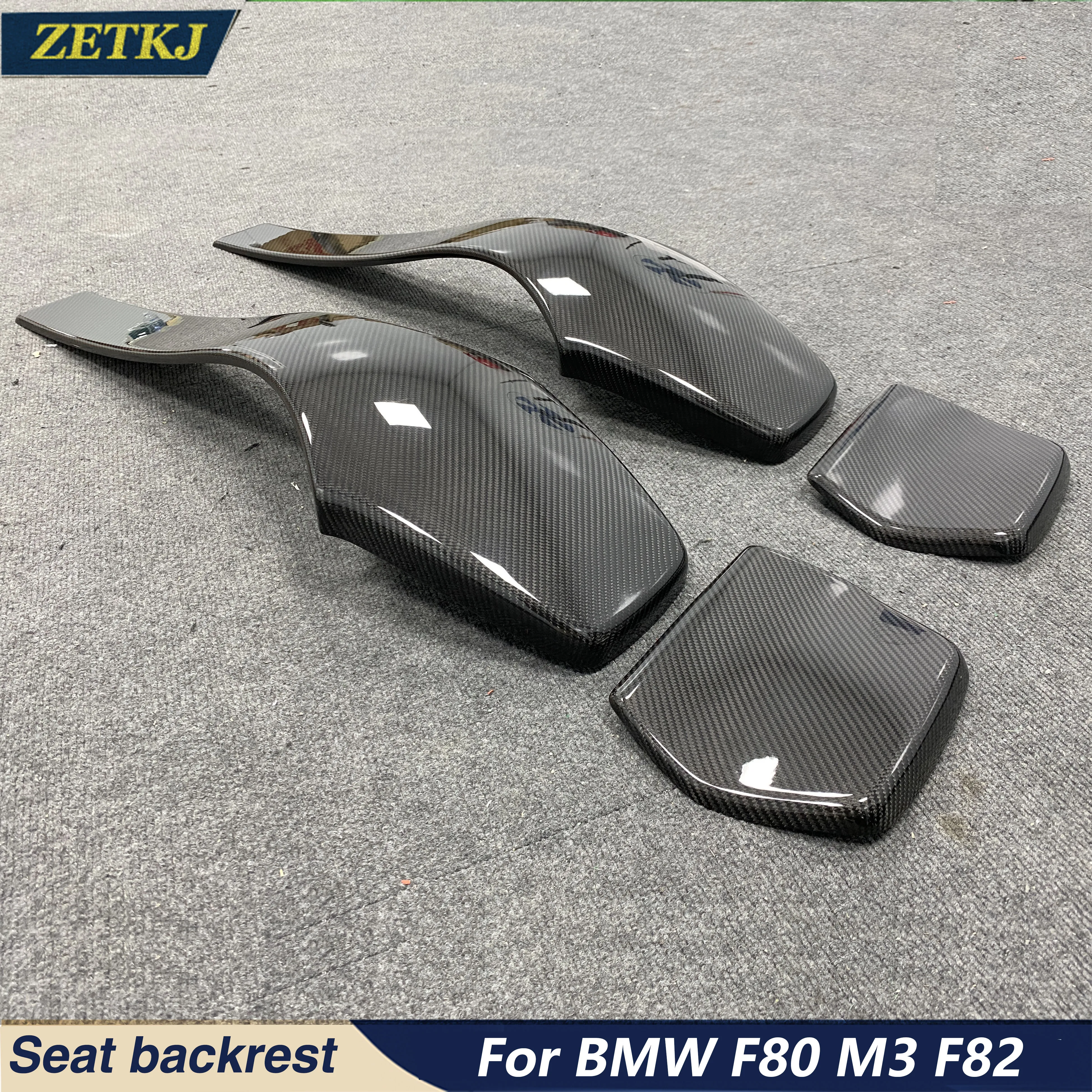 Replacement Style Seat Back High Quality Carbon Fiber Dry Carbon Durable Car Body Kit for BMW F80 M3  F82 M4 2014 UP