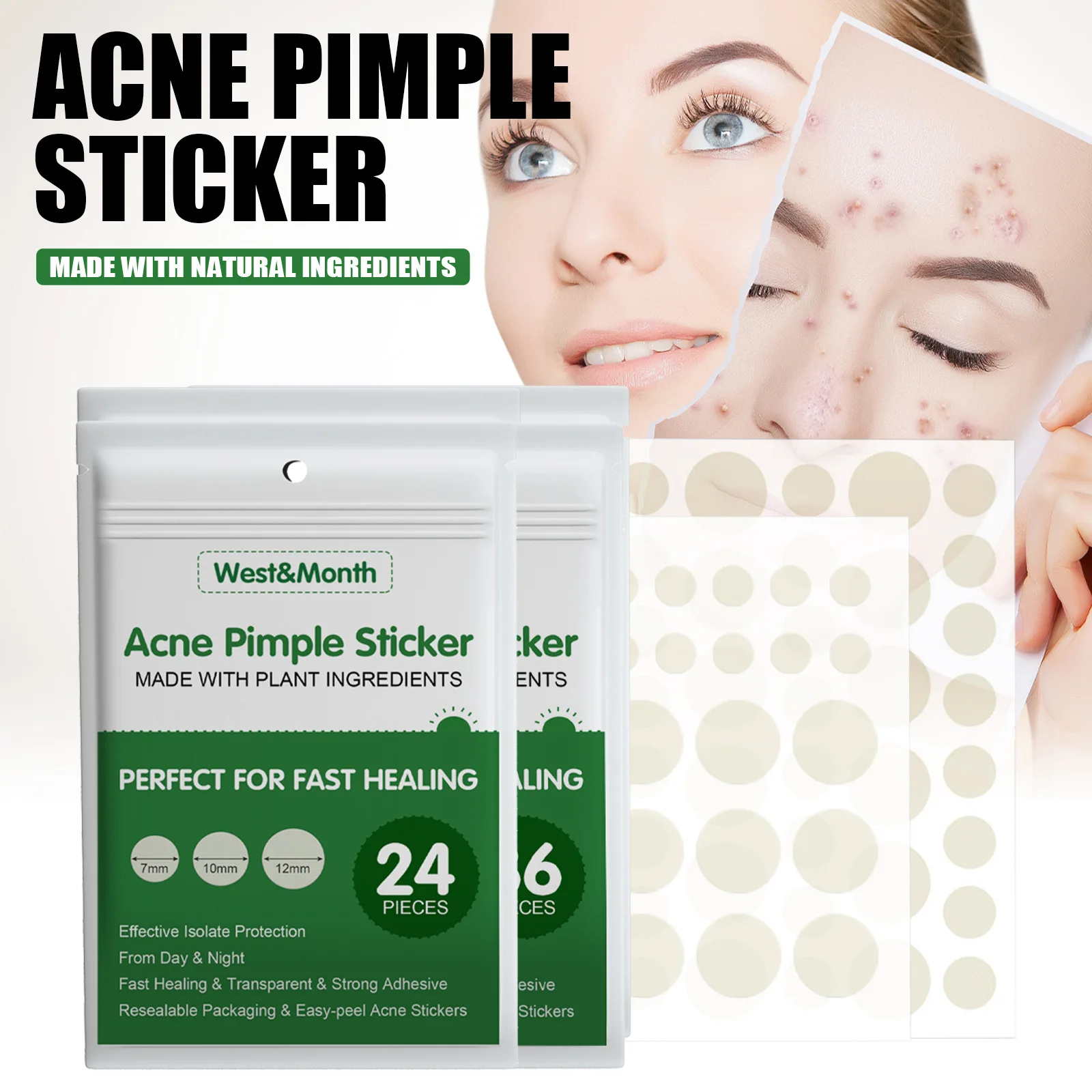 괄사 Effective Acne Comfortable Skin Care Promotes Healthy Skin Advanced Acne Patches for Sensitive Skin Acne Pimple Patch face