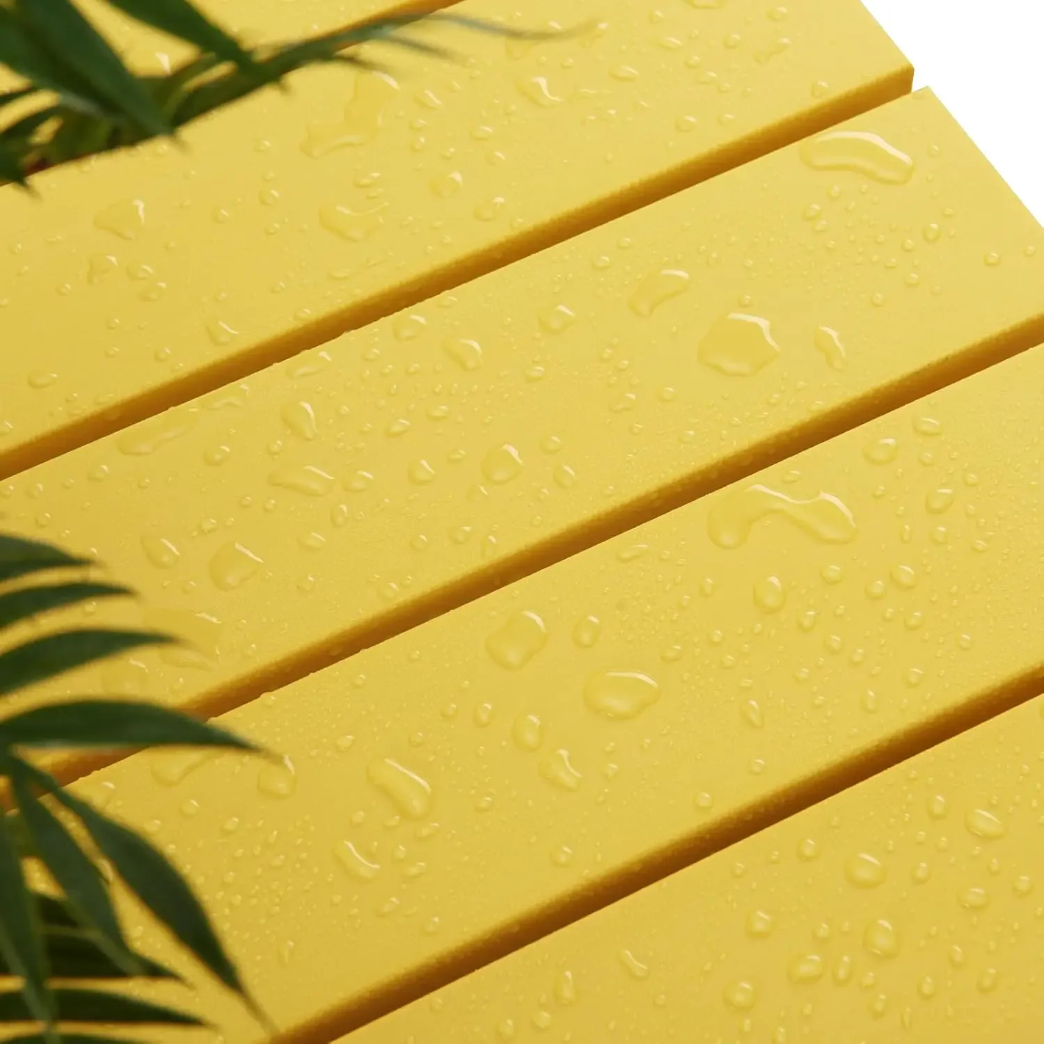 19.68" Poly Lumber Adirondack Side Table, Weather Resistant Patio Side Table for Poolside, Garden and Front Porch (Yellow)