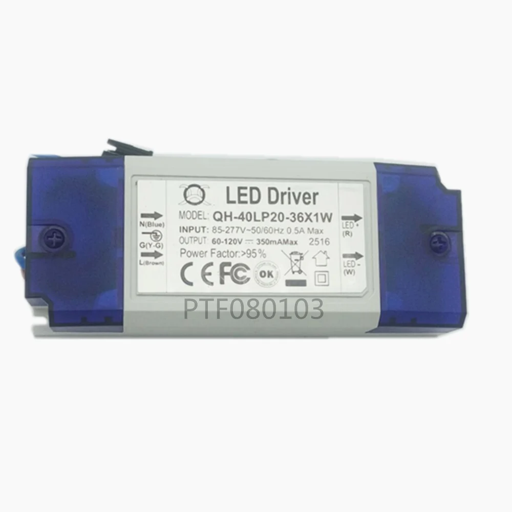 1pcs 20-36x1w Lighting Transformers High Quality 300mA Constant Current LED Driver for LED Lamp Bulbs Power Supply