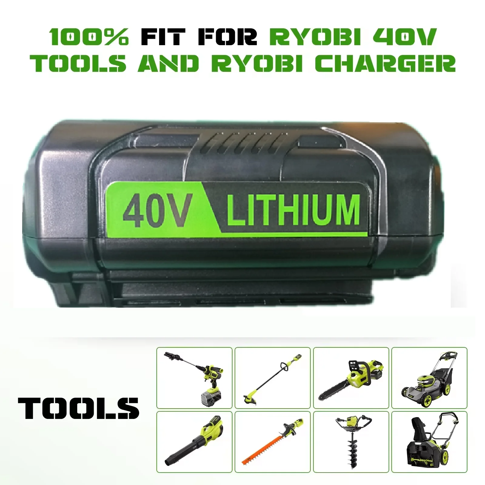 

40 В 6 Ач для беспроводного электроинструмента Ryobi, высококачественная литий-ионная аккумуляторная батарея, Ryobi RY40502 RY40200 OP4050 OP4026 OP40401