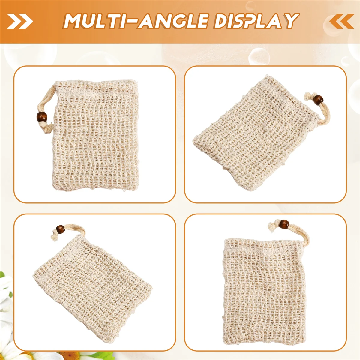 

【Price-Drop!】Soap Bags for Shower 30 Pack Natural Ramie Soap Saver Pouch Homemade Soap Mesh Bag with Drawstring
