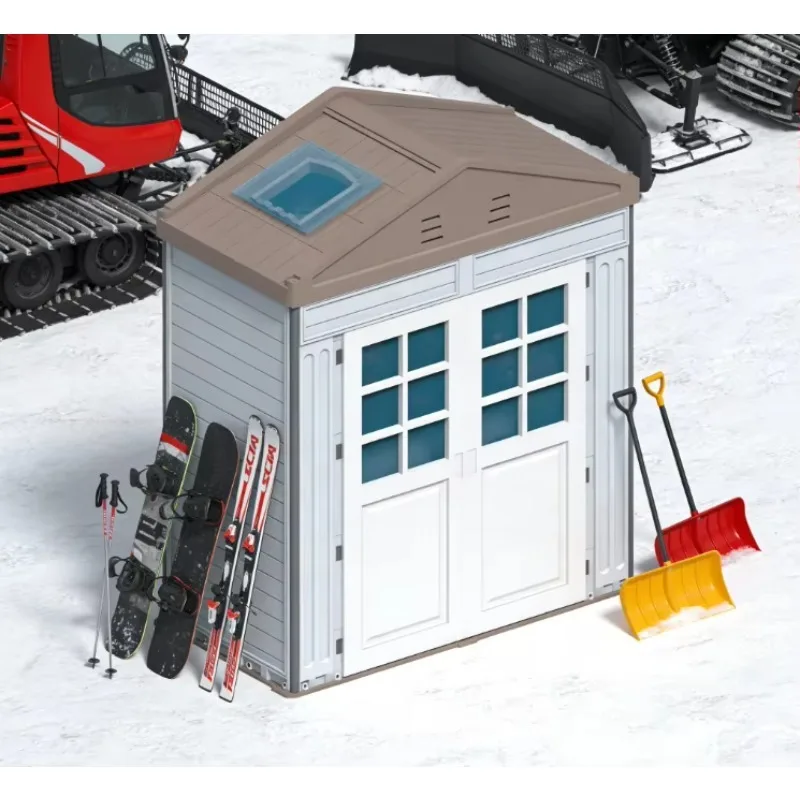 Tiny House WooWild Portable Prefab Modular Cabin Insulated Waterproof Single Span Tool Shed | Warehouse Tool Storage Tiny House