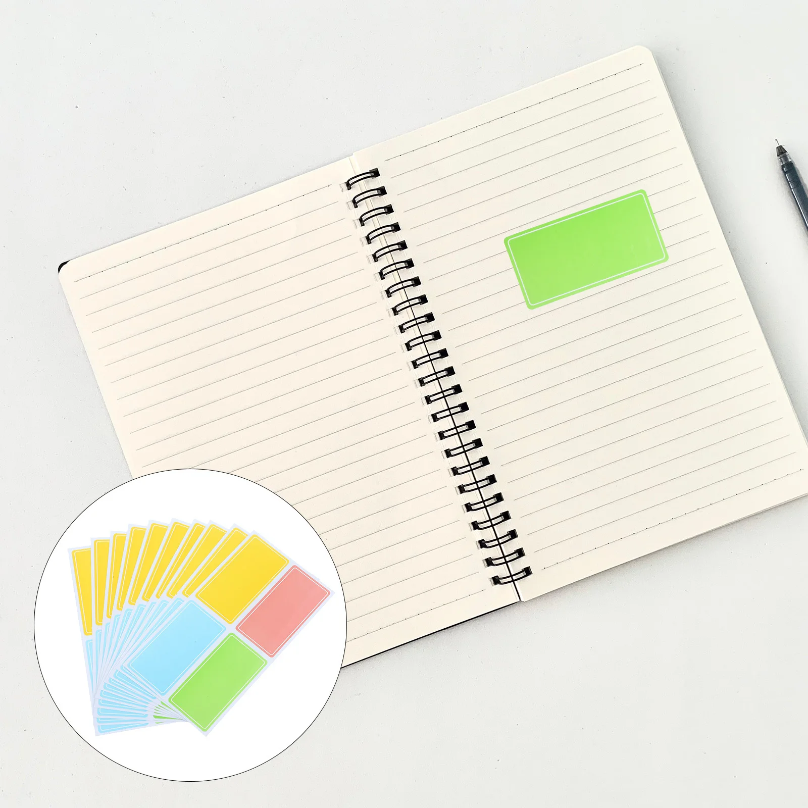 

120Pcs Colored Sticky Labels Small Size Smooth Writing Name Tag Sticker Sheets Multipurpose Home Organization Sorting Tabs