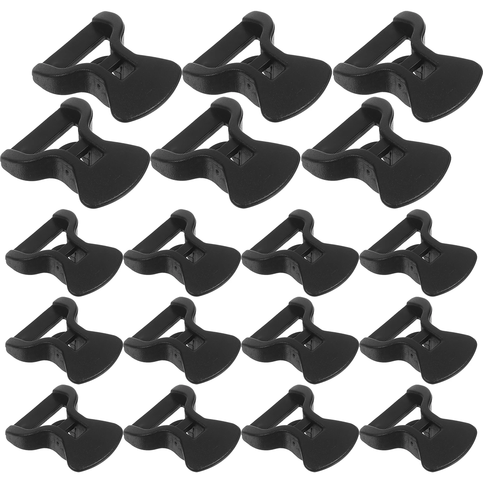 

50Pcs Tent Wind Rope Buckles Anti Slip Fasteners Outdoor Camping Cord Tensioners Webbing Strap Clips Tent Cord Fasteners