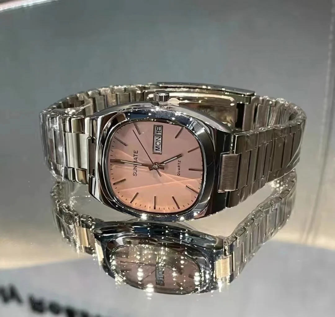 

SUNMATE elegant square dial ladies watch, simple temperament calendar week display, waterproof high-end luxury ladies watch
