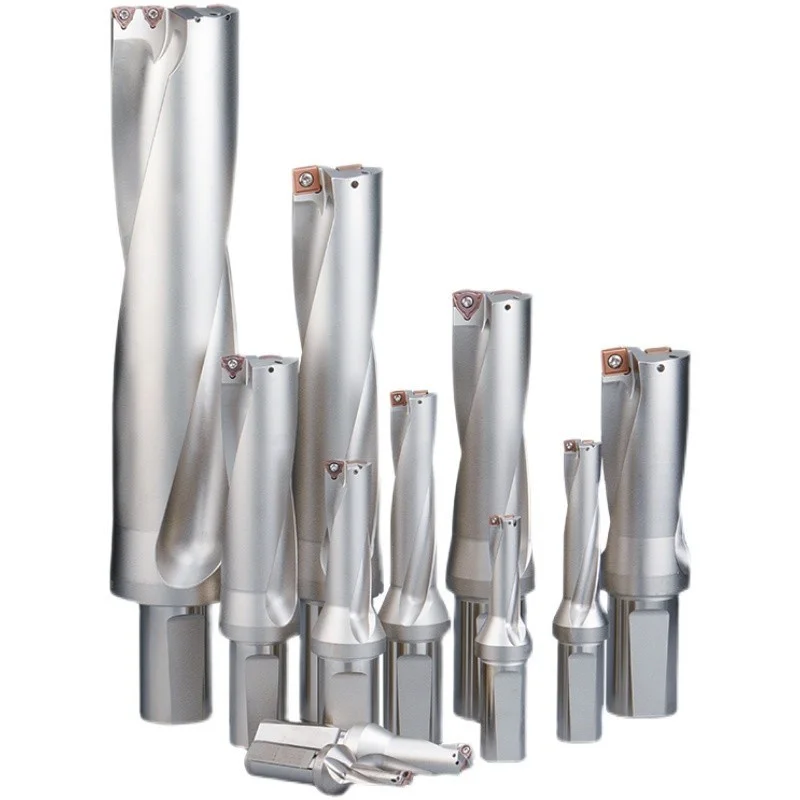 

SP 2D 3D 4D 5D Bites SPMG Insert Series Indexable drill U drill bit 10mm-50mm Metal Drill Bits Machinery Lathe CNC cooling