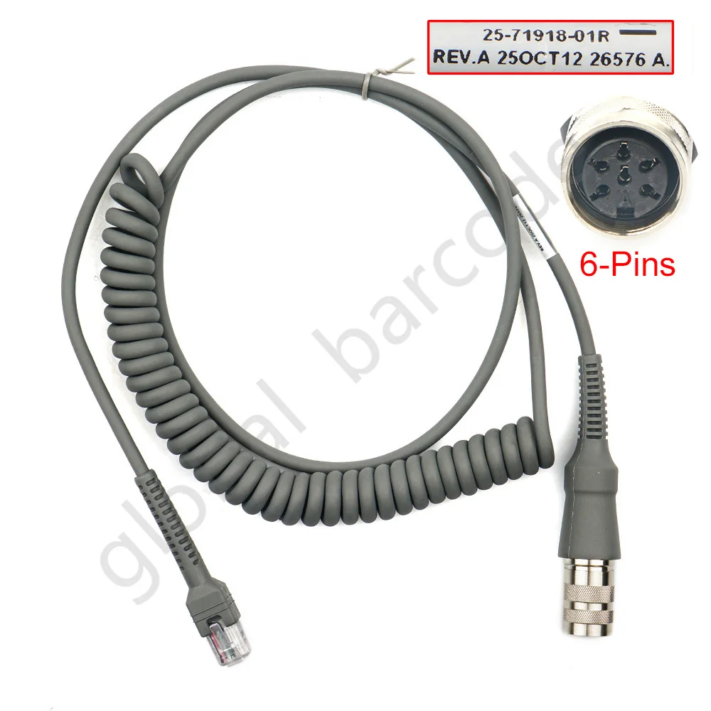 High Quality New 6pin 25-71918-01R USB Cable to LS3408 DS3407 DS3408 DS3508 for Motorola Symbol VC5090 Full Size