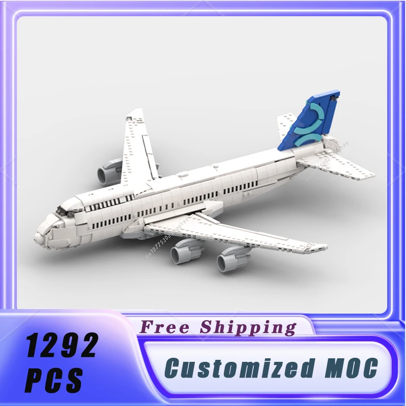 

1292 шт., Детский конструктор Боинг MOC 747