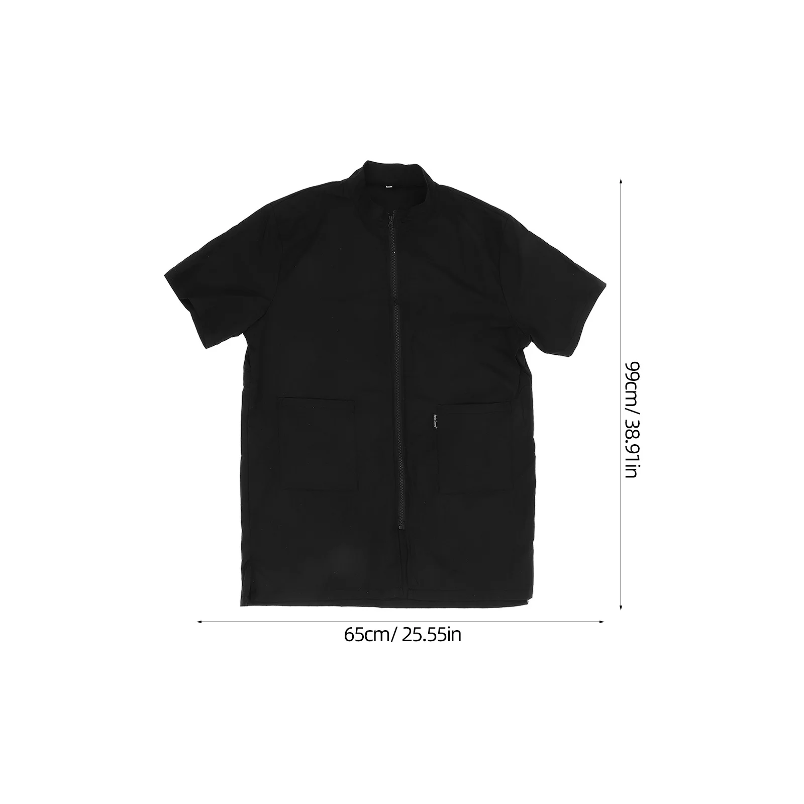 Ropa negra impermeable para cosmetólogo de mascotas, bata de nailon Xl, chaqueta de aseo para salón de mascotas, uniforme de baño de esteticista práctico