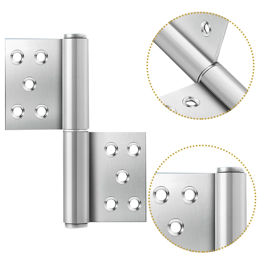 Fire Door Hinges Outdoor Garage Exterior Stainless Steel Lift off Installation Kit