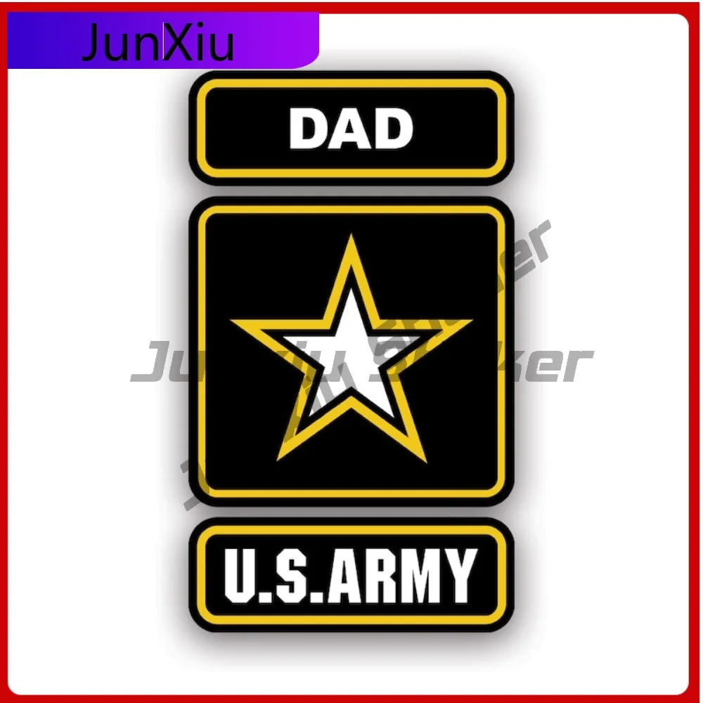 

Army Dad Sticker Creative Decals Uv Protected Us Us U S Service Served Vet Veteran Support Our Troops Father Auto Decor Car