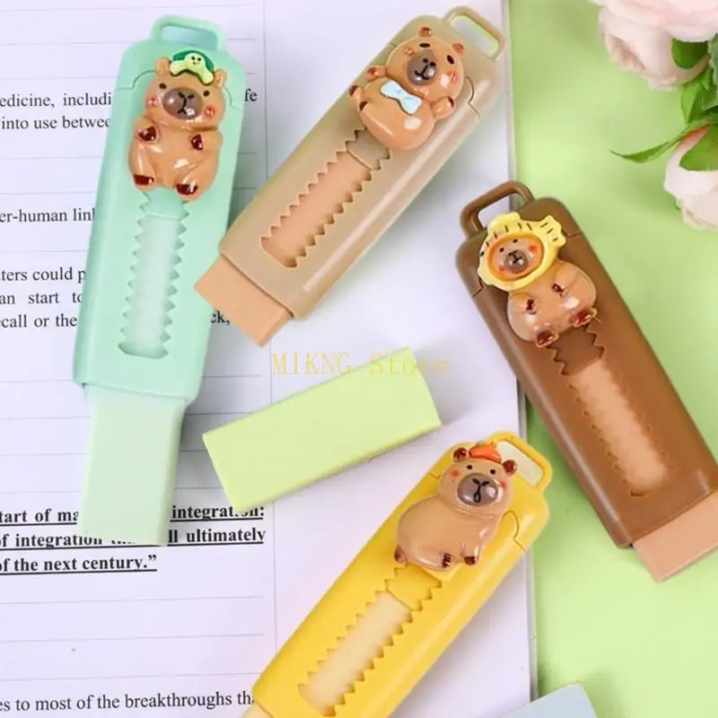 Sliding Retractable Pencil Erasers For Students Kid Writing Drawing Sketching best sale