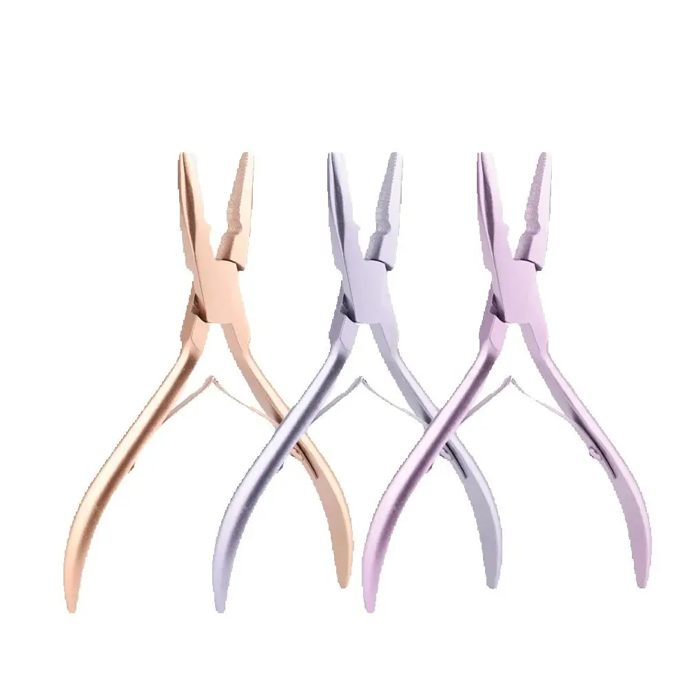 

ARLANY Hair Extension Pliers for Micro Rings Beads Hair Tinsel Feather Extensions Sew in Weft Applications Keratin Removal