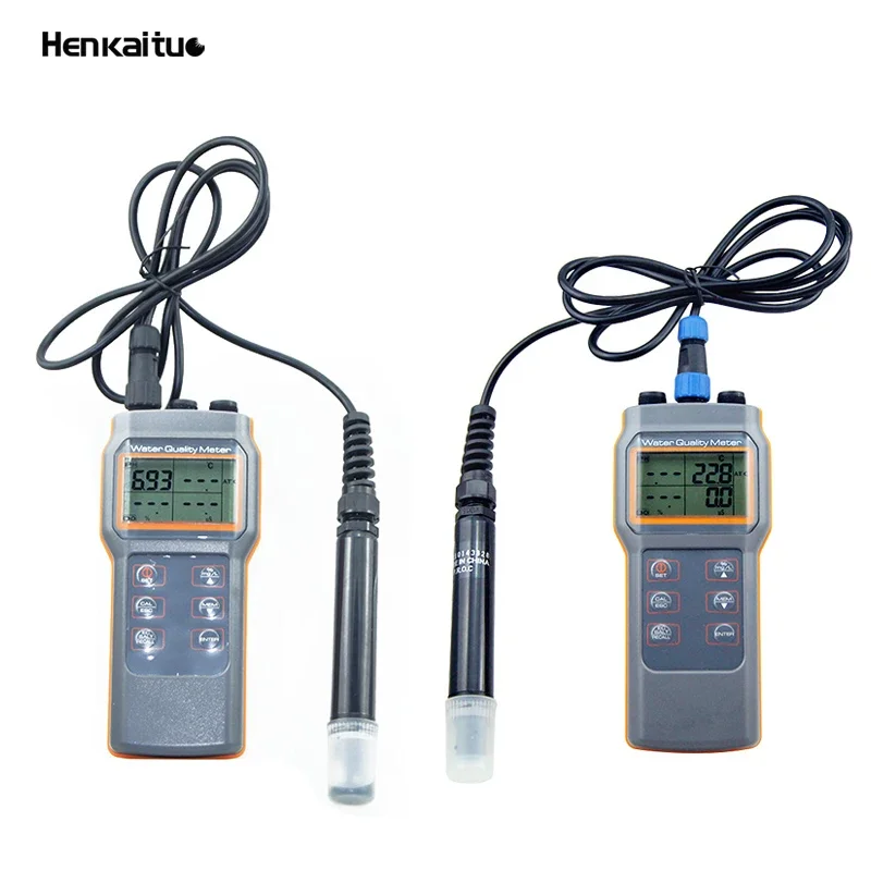 AZ86031 Portable Fish Pond Water Quality Analyzer DO COND SALT PH TEMP TDS Multi-Parameter Water Quality Meter For Aquaponic