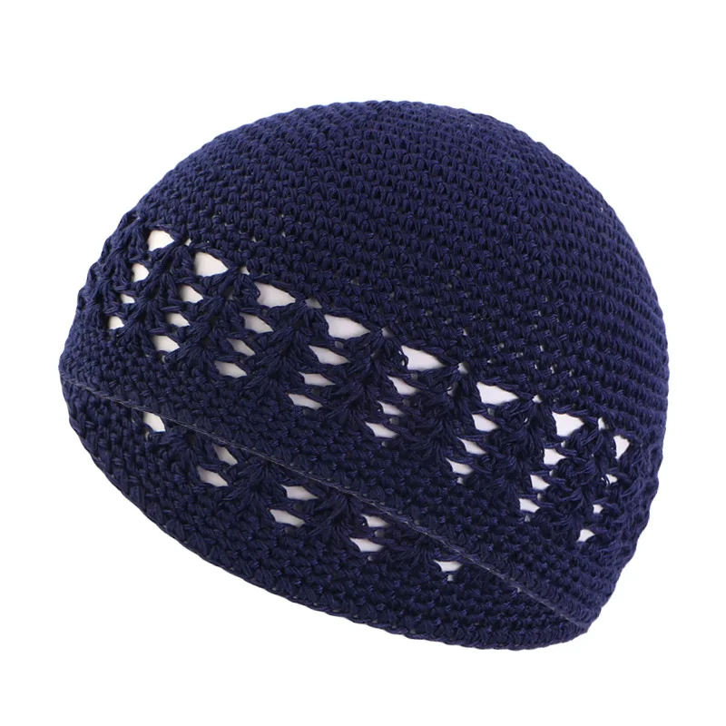 Hand-knitted Hollowed Wool Cap Fashionable Popular Brimless Penny Hat Street Trend Hip-hop Hat Outdoor Beanies Cap