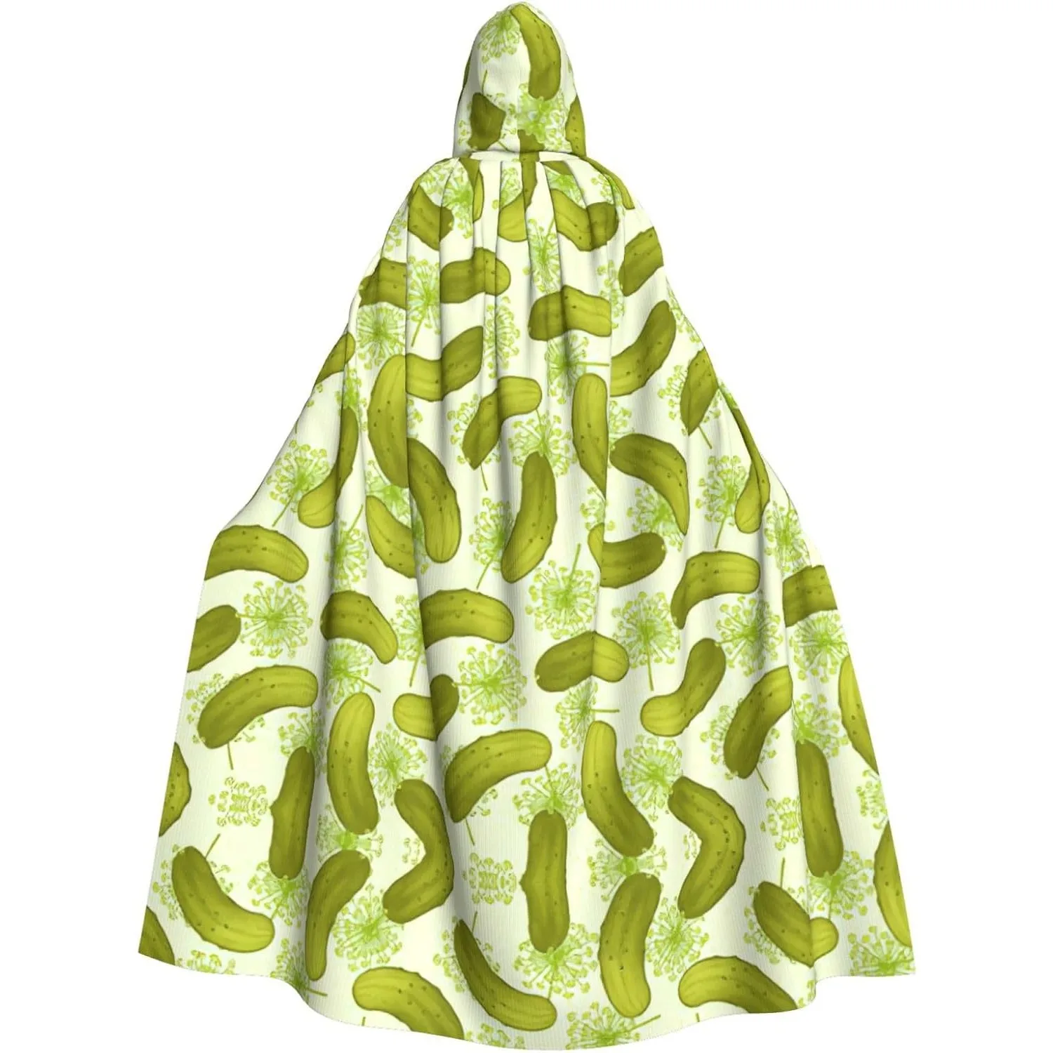 

Суши-кроп с принтом огурцов, накидка с капюшоном для взрослых, карнавальная праздничная накидка, халат для косплея, костюм для вечеринки, готический карнавал