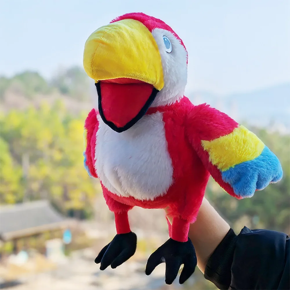 Marioneta de mano de pavo real Unisex, juguetes de peluche bonitos de 5 estilos, diseños de aves, accesorios de Control de mano de rendimiento, nuevo