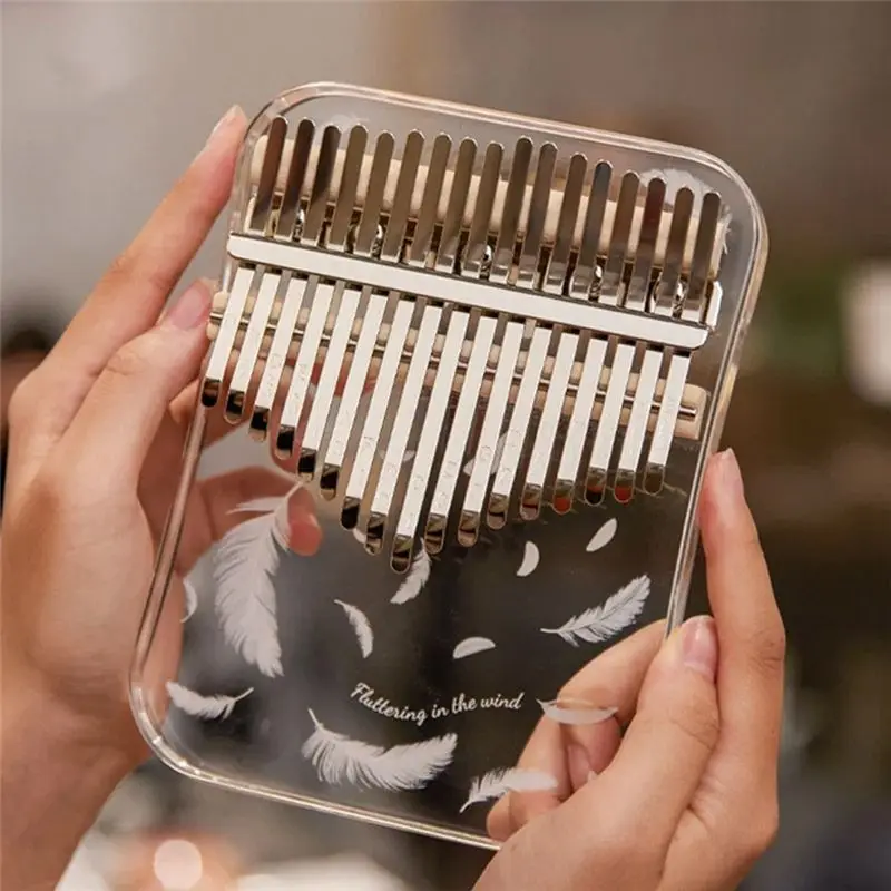 AA90-Kalimba 17 Key Professional Thumb Piano Acrylic Kalimba Thumb Piano Keyboard Musical Instrument image 2