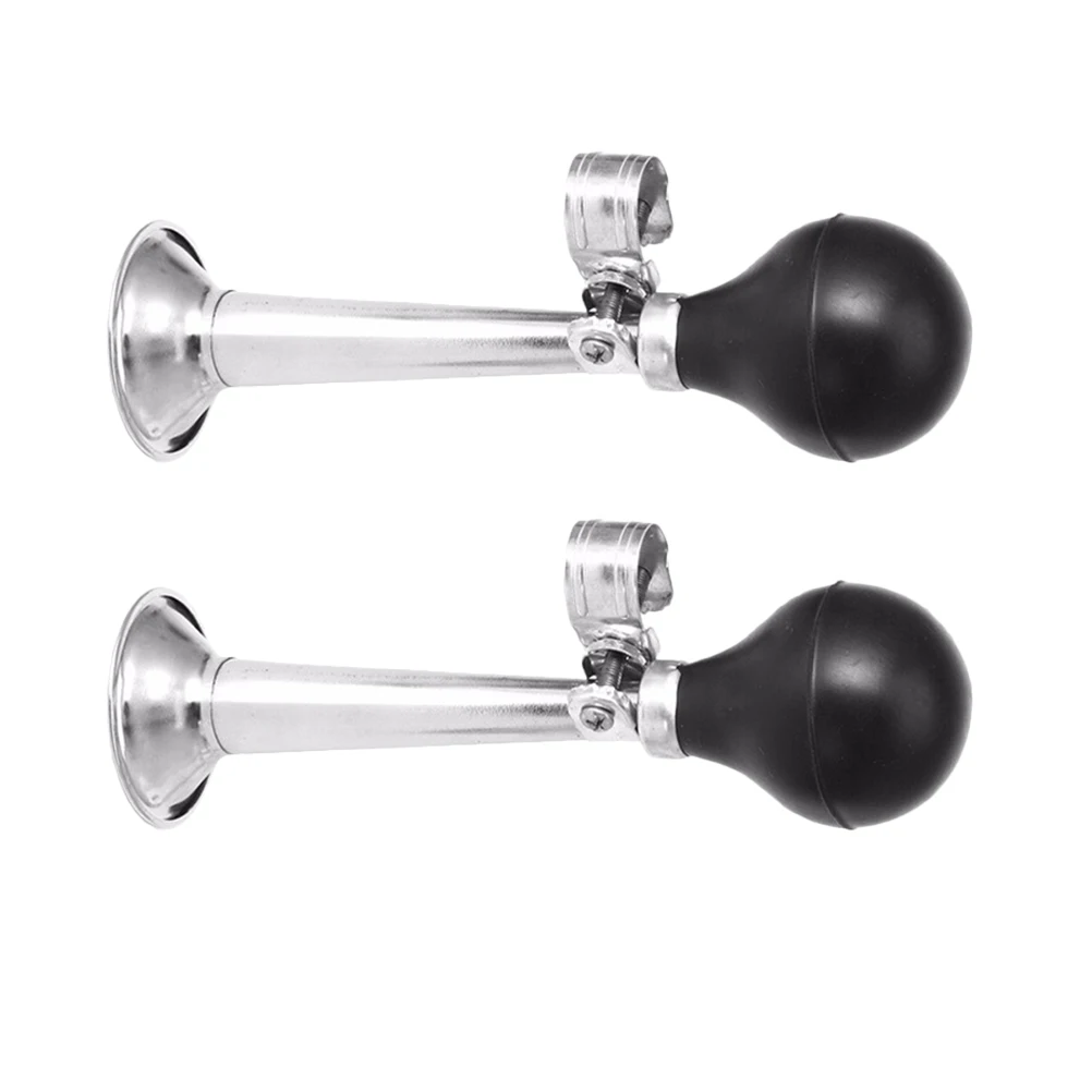 

2pcs 9 Inch Loud Air For Bike Scooter Electric Plated Handlebar Replacement Durable Iron Loud Sound Cycling Safety Alarm Bike