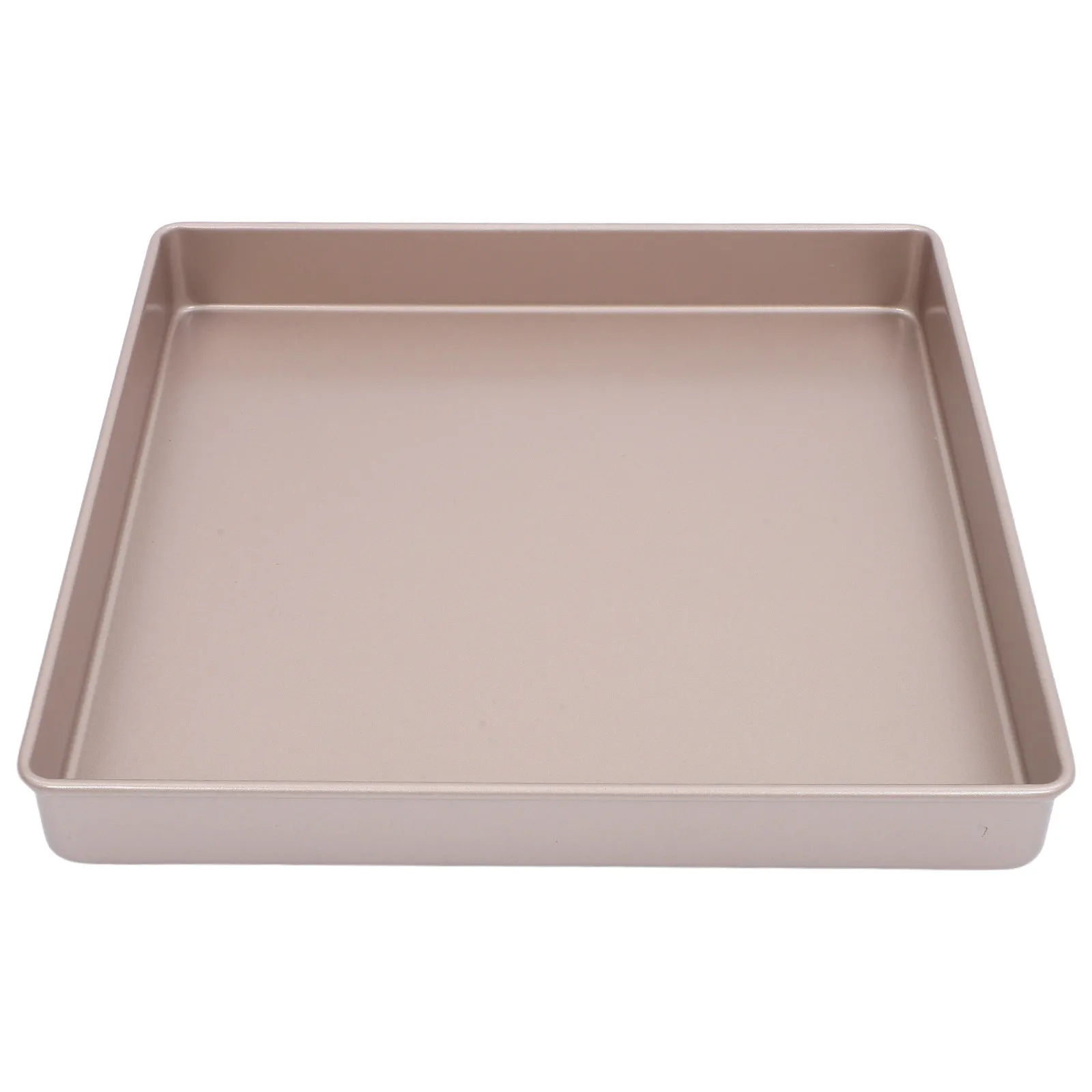 Nonstick Square Baking Pan 11.2x11.2x1.38in Heavy-Duty Carbon Steel Cake Tray for Chiffon, Cheesecake, Pastry, Mousse