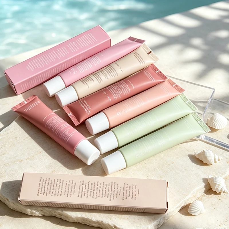 Fashion Summer Lip Gloss Moisturizing and Hydrating Mirror Set Natural Luster Vanilla Birthday Cake Cotton Candy Makeup Products