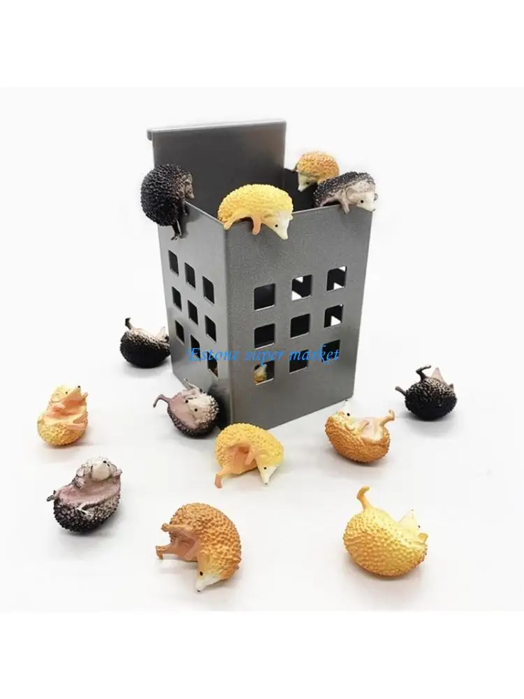 090B Mini Simulated Animal Model The of Cup Hedgehog Action Figure