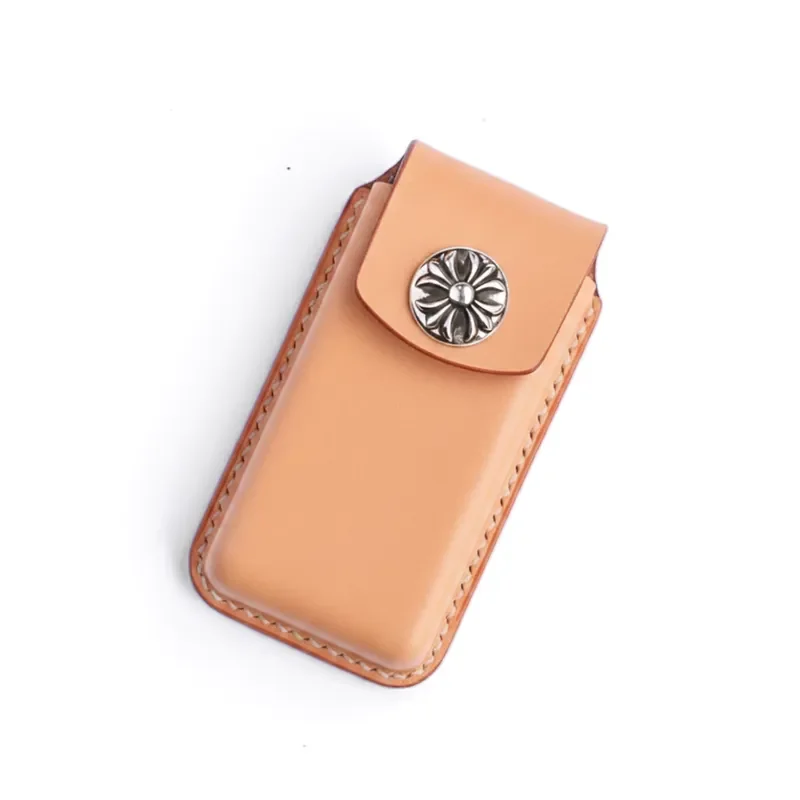 for Audi E5 Sportback Handmade Leather Simple Key Bag High End Customized All Inclusive Key Cover