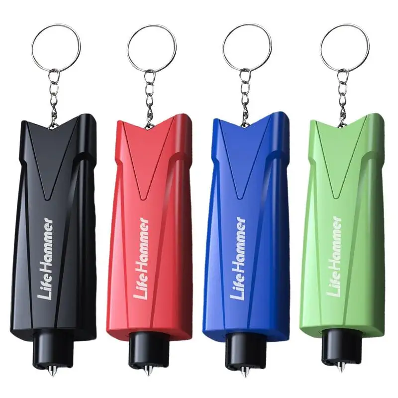 1PC Car Safety Hammer Portable Window Breaker Escape Device Hammer Mini Seat Belt Cutter Keychain Hamer Rescue Tool