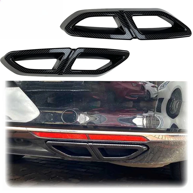 

Накладка на задний бампер (спойлер) для Volkswagen Magotan Passat B8 2016-2019, рамка выхлопной трубы, декоративная накладка на выхлоп, АБС-пластик