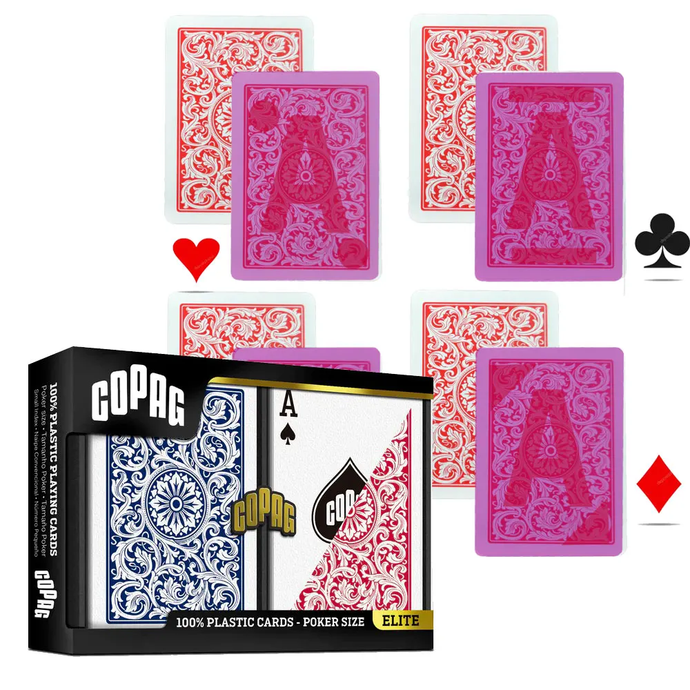 بطاقة لعب مميزة للعدسات بالأشعة تحت الحمراء Copag Elite Anti Cheating Poker Props بطاقات ألعاب مضحكة