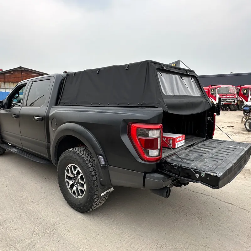 Pickup truck modified rear box cover tarpaulin soft high cover rainproof canvas shed