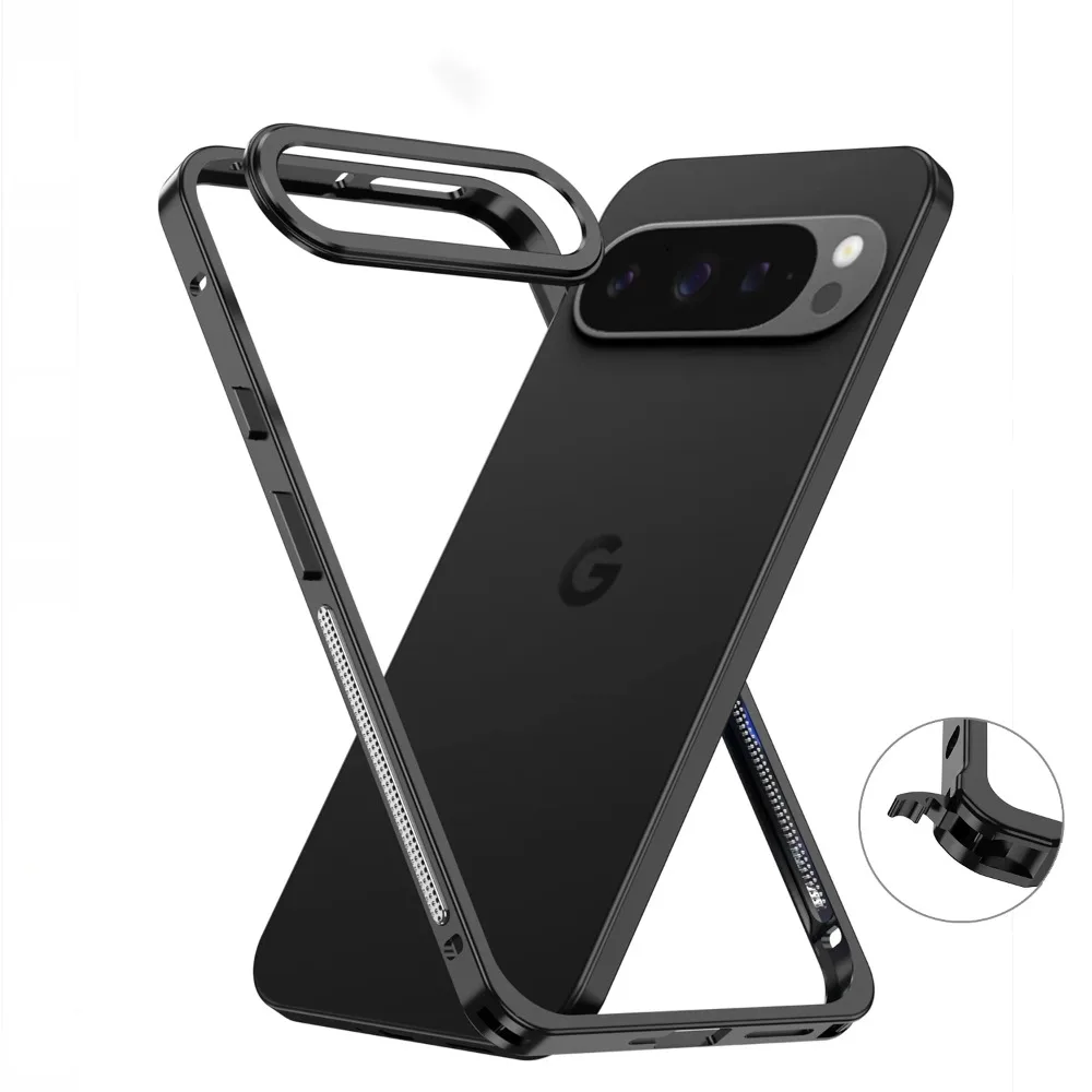 Choice Heat Dissipation Metal Bumper Case For Google Pixel 10 9 8 Pro XL Aviation Aluminum Alloy Frame Shockproof Phone Cover