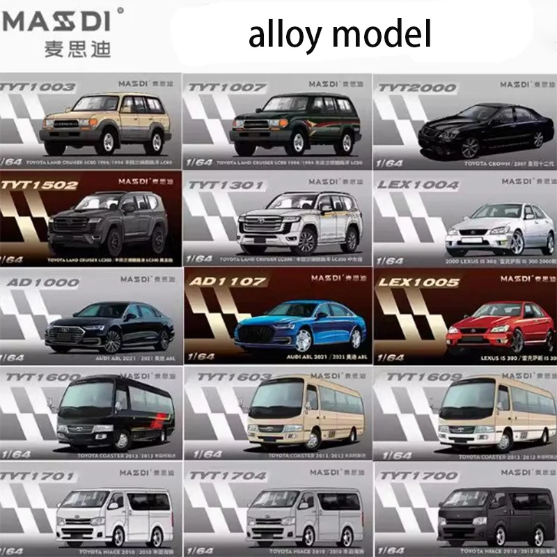 Masdi 1:64 Lc200 Is300 Alloy Diecast Simulation Collection Car Model Child Toy Birthday Gift In Stock Fast Shipping