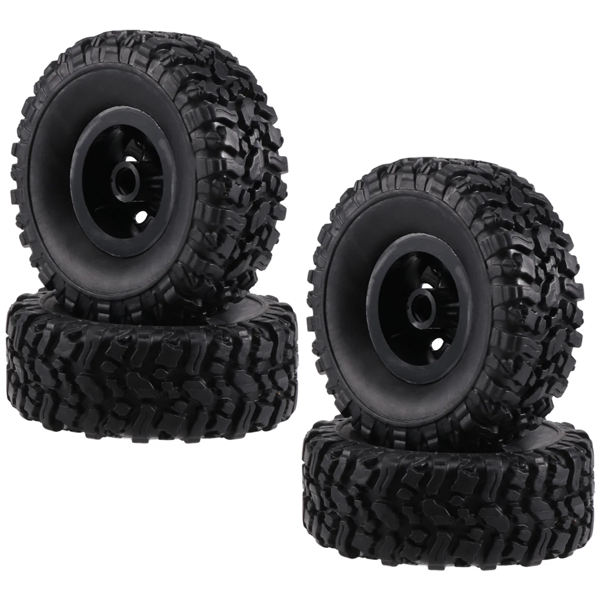 BAAA-4Pcs 65mm pneus roda para mn d90 d99s MN-90 mn91 mn98 mn99s wpl c14 c24 C24-1 c34 b14 b24 b36 rc peças de atualização do carro