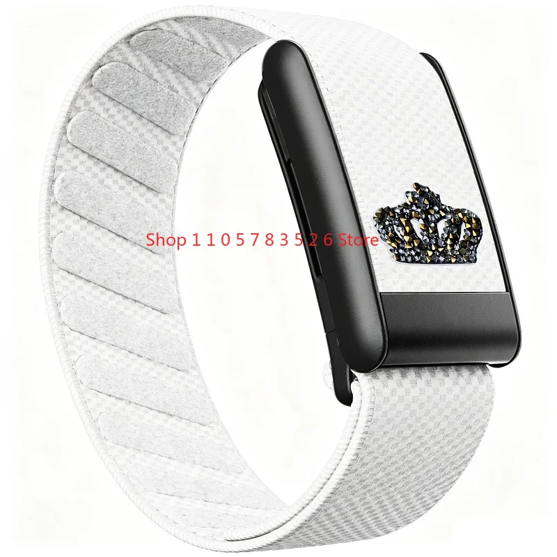2026 Geeignet für WHOOP5.0/MG Nylon-Druckarmband mit schwarzem U-förmigem Rahmen, silbernem U-förmigem Rahmen und goldenem U-förmigem Rahmen. – Detail 1