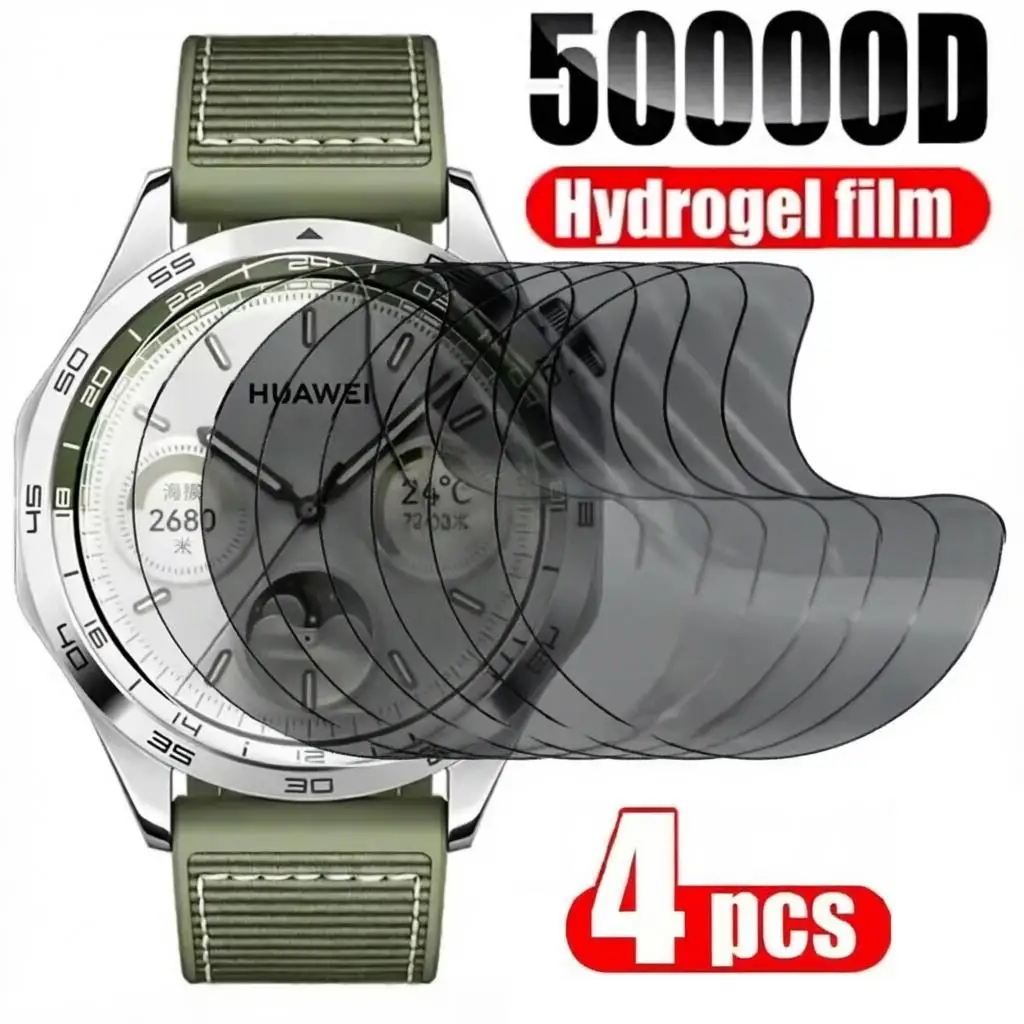 4Pcs Privacy Hydrogel Screen Protector For Huawei Watch GT 6 5 4 3 2 41mm 46mm Not Glass Protective Film