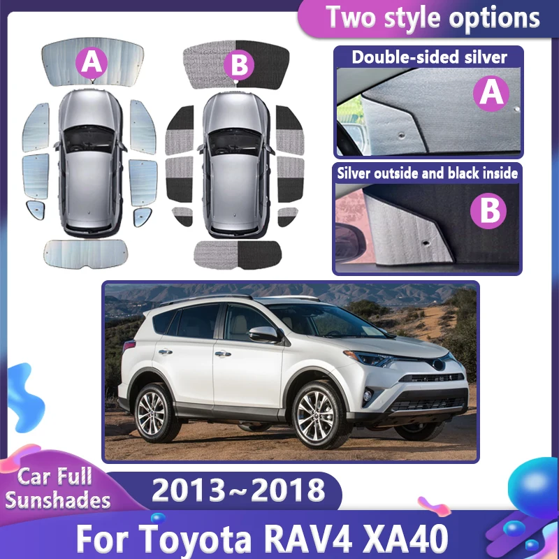 

Car Sunshade For Toyota RAV4 XA40 MK4 2013~2018 2015 2016 2017 Anti-UV Shade Sunscreen Window Sun Visors Cover Auto Accessories