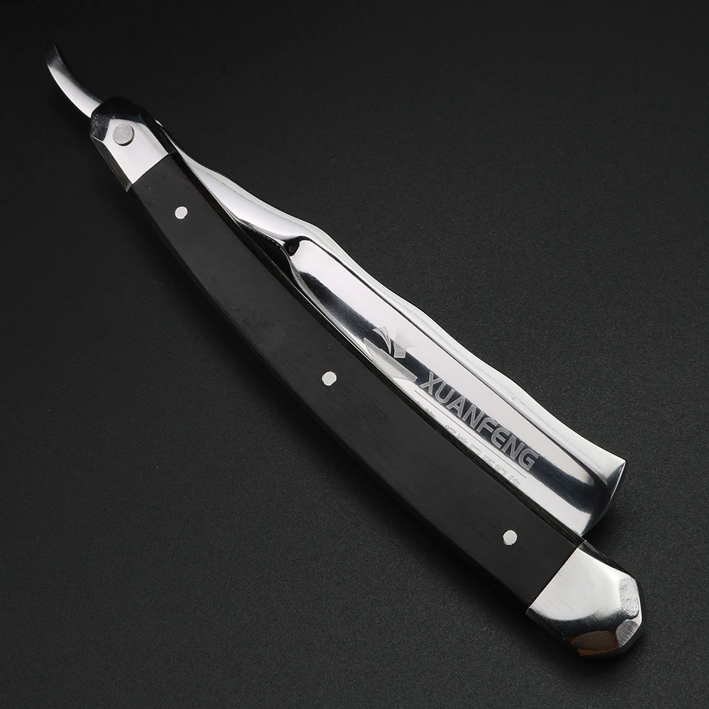 XUANFENG 440C Steel Mirror Face Folding Razor High Hardness Sharp Straight Edge Razor Men's Razor