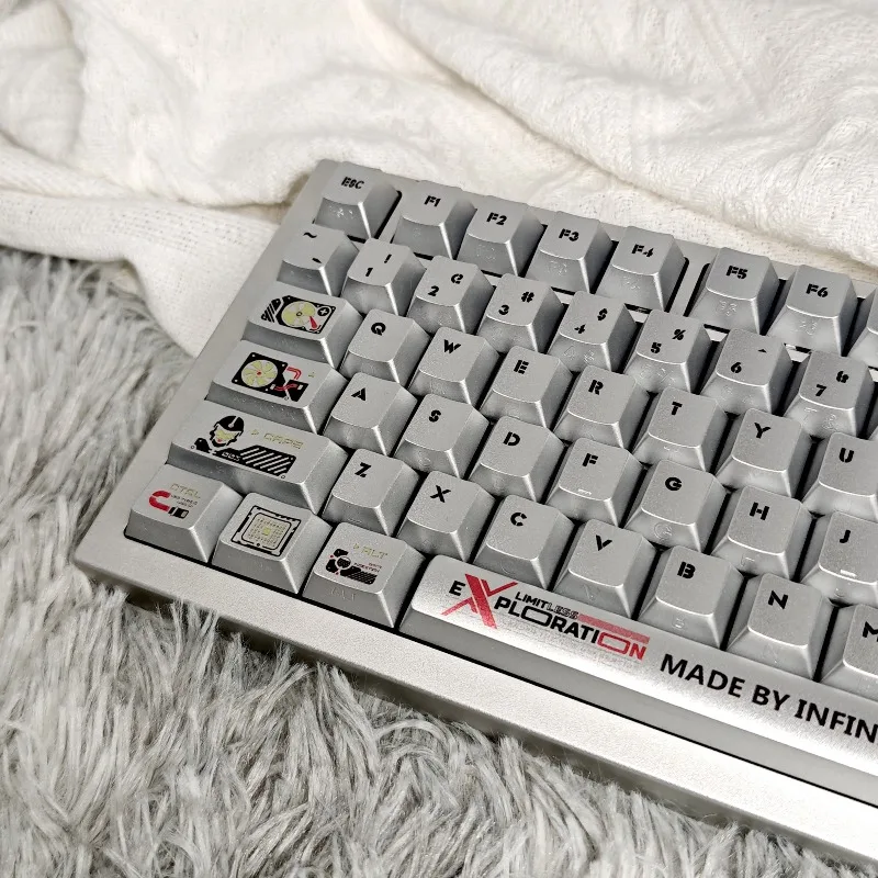 Metallic PaintTheme Keycaps Set Customized PBT Sublimation Cherry Profile Keyboard Cap Gaming Mechanical Keyboard Accessories
