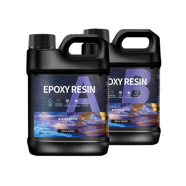 500/1000ml 1:1 żywicy AB utwardzacz mocno klejący klej epoksydowy klej kryształowy biżuterii dzięki przezroczystej mieszance przezroczystych form do żywicy DIY