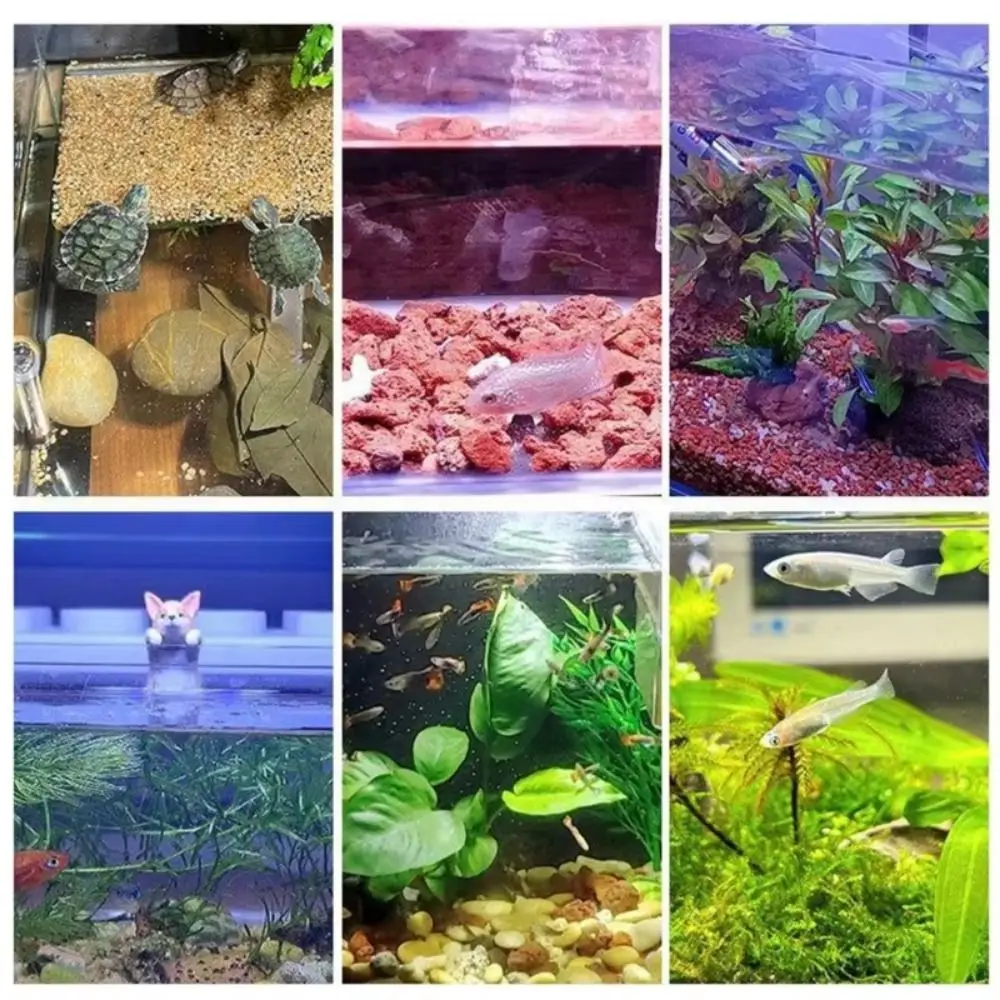 

White Light LED Fish Tank Light Clip on Easy Installation Water Grass Tank Spotlight Waterproof Flexible Swivel Aquarium Lamp