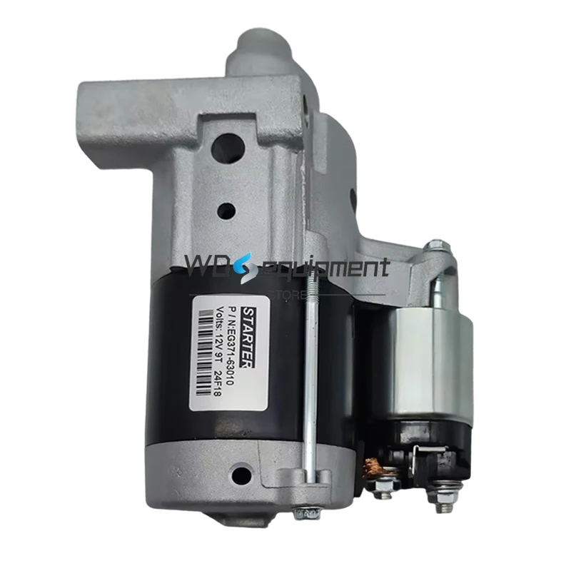 Starter Motor 12V 9T 0.6KW EG371-63011 EG371-63010 For Kubota ZG222 ZG227 ZG327P JohnDeer Kawasaki