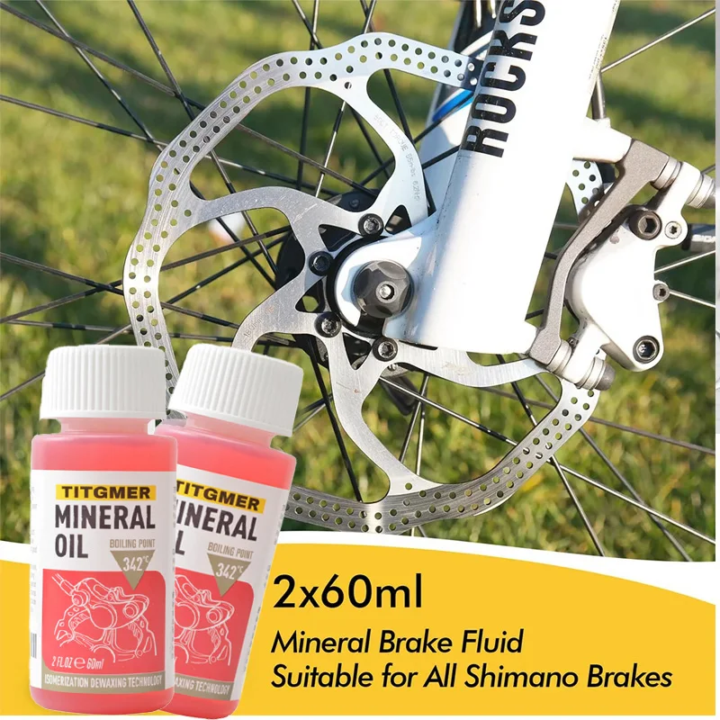 Sistema de Aceite Mineral para frenos de bicicleta, Aceite líquido de 60ml, accesorios para ciclismo de montaña y carretera, 1/2/4/6/8/10/12 piezas