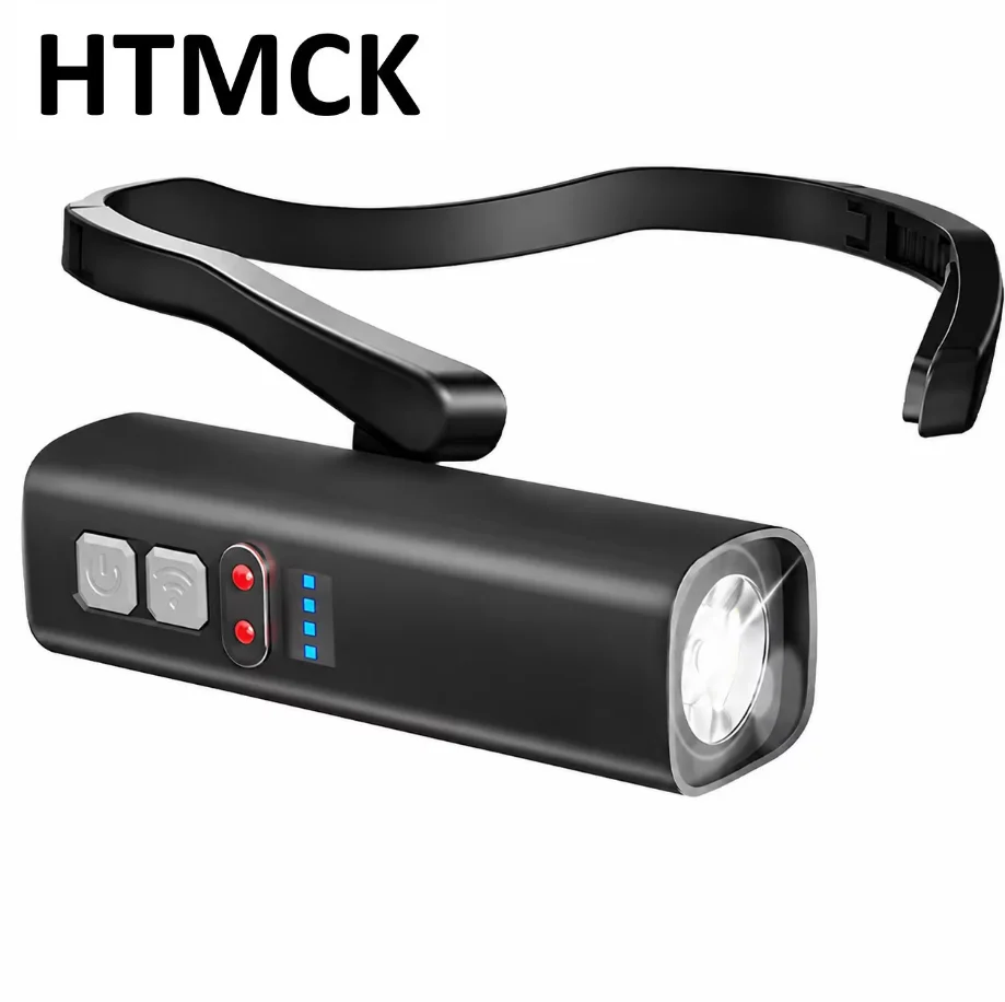 6818A Induction Led Headlamp 1500mah Lightweight Headlight Portable Flashlight Waterproof Fishing Riding Running Light Torch