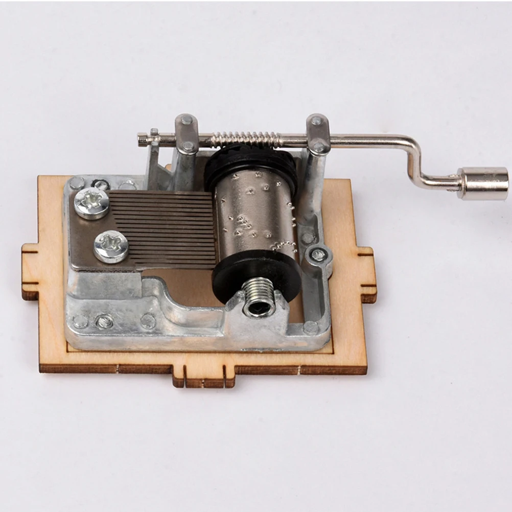 

Wooden Music Box Harp Shape Handcrafted Manual Kids Gift Lightweight Portable Ornament Decoration Holiday Gift Family