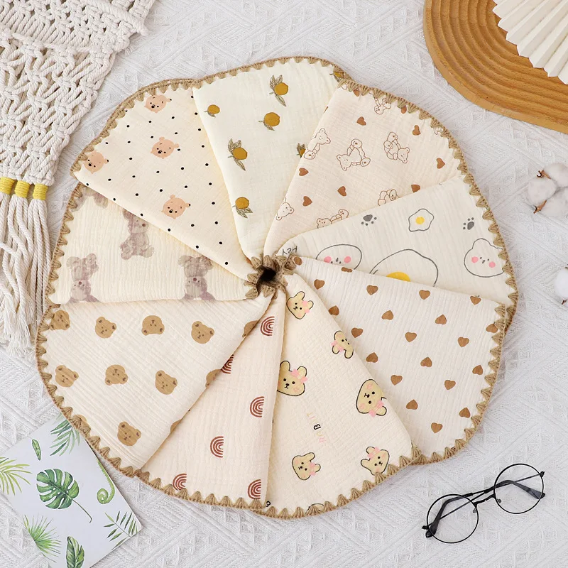 Newborn Baby 10-layer Cotton Gauze Flat Pillow Newborn Pillow Towel Baby Cloud Pillow Anti-vomiting Pillow