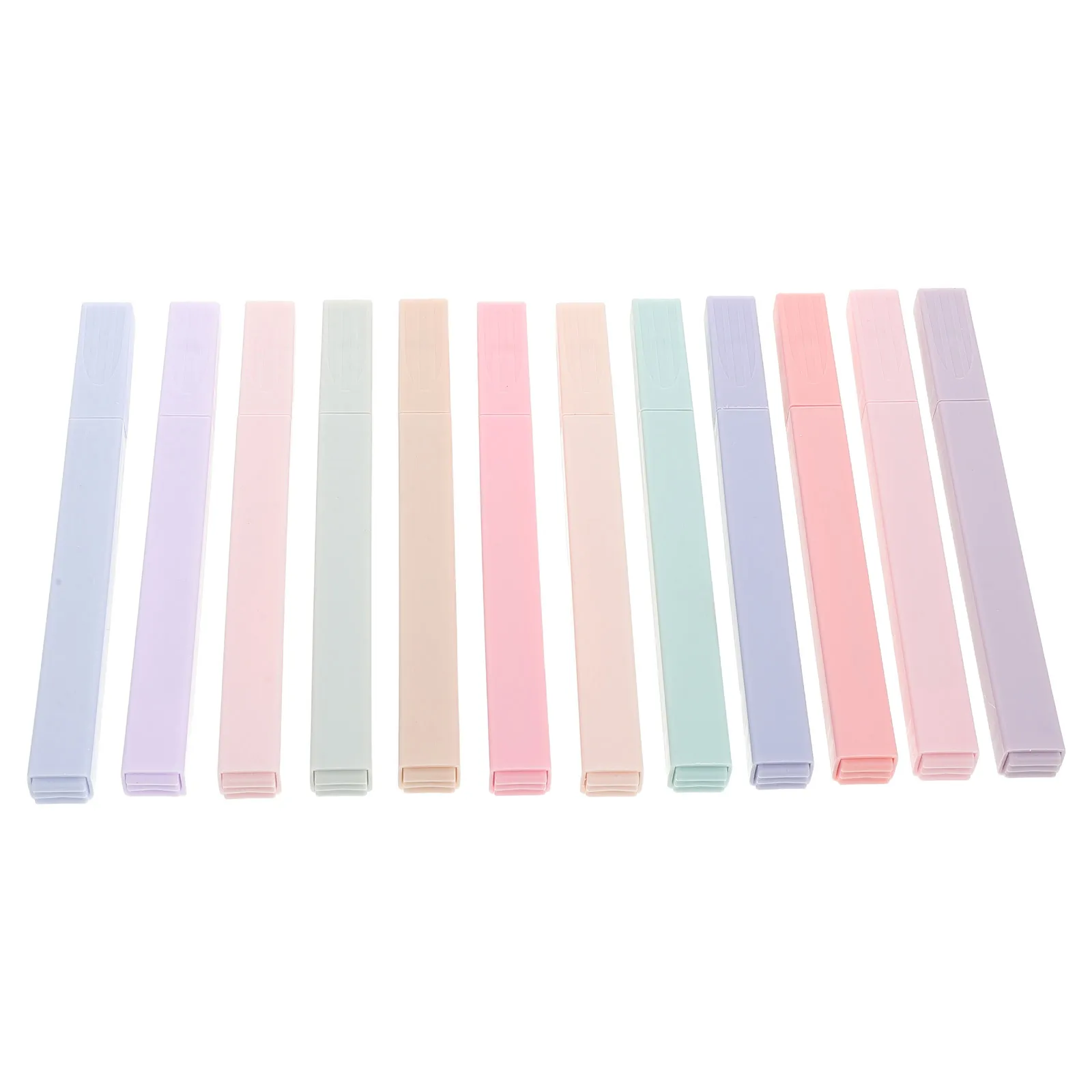 

12Pcs Assorted Colors Highlighters Chisel Tip Design Large Ink Reservoir Ideal for School Office Document Organization